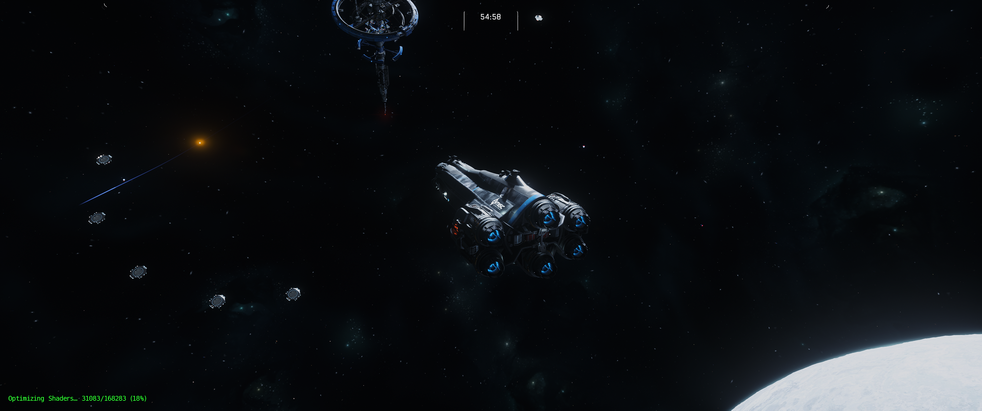 Overlay tactique superposé à Star Citizen en jeu