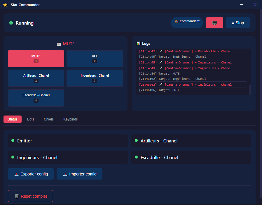 Mode On Air avec HUD tactique